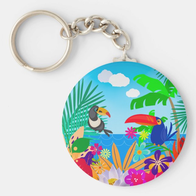 Tropical Summer Nyckelring (Framsidan)