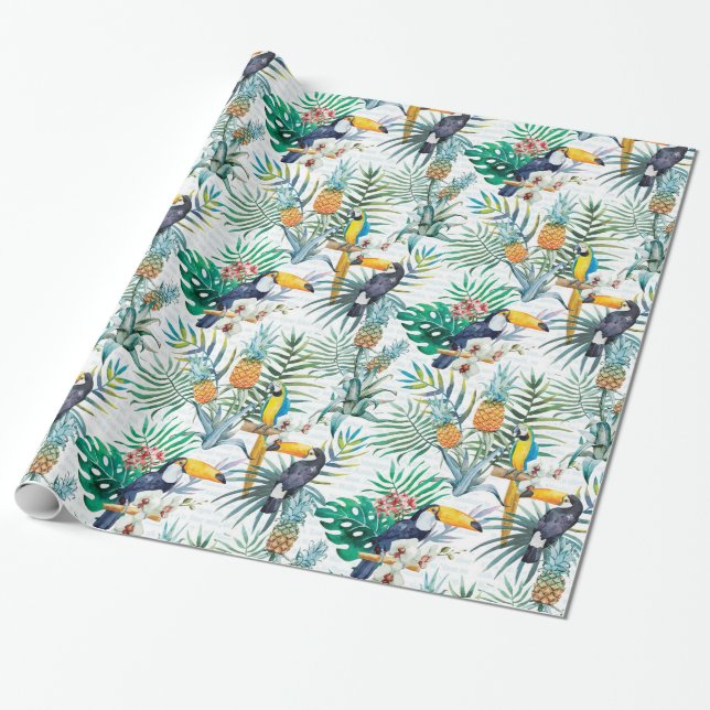 Tropical Summer Presentpapper (Utrullad)