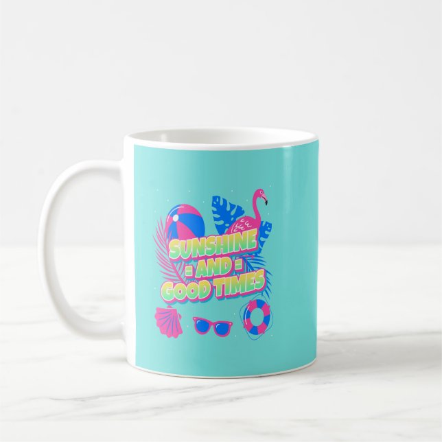 Tropical Summer Roligt Vibes Kaffemugg (Vänster)