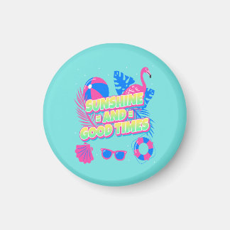 Tropical Summer Roligt Vibes Magnet