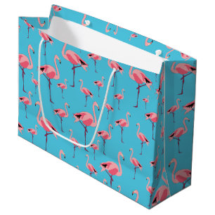 Tropical Summer Rosa Flamingo Pattern