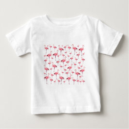 Tropical Summer Rosa Flamingo Pattern T Shirt