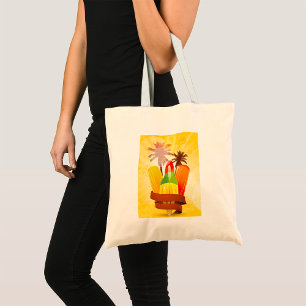 Tropical Summer Tote Bag Tygkasse