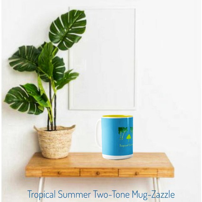 Tropical Summer Två-Tonad Mugg (Skapare uppladdad)