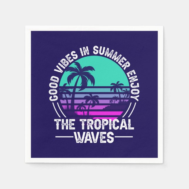 Tropical Summer Vibes-82646 Pappersservett (Framsidan)