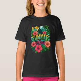 Tropical Summer Vibes Toucan T-Shirt - djärv Blomm