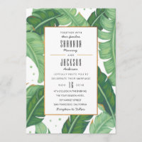 Tropical Summer Wedding bjudande