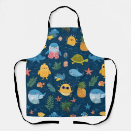 Tropical Sun All-Over Print Apron Gift