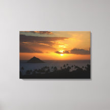 Tropical Sunrise på Canvas