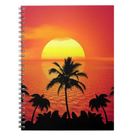 Tropical Sunset Anteckningsbok