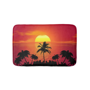 Tropical Sunset Badrumsmatta