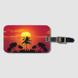 Tropical Sunset Bagagebricka
