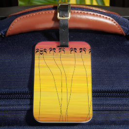 Tropical Sunset Bagagebricka