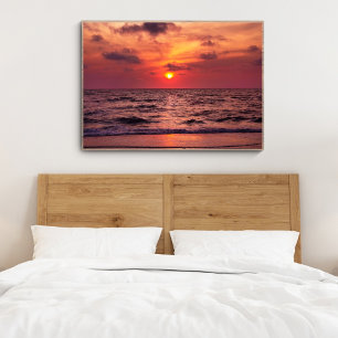 Tropical Sunset Beach Naples, Florida Affisch