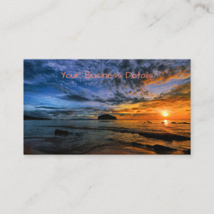 Tropical Sunset Beach Visitkort