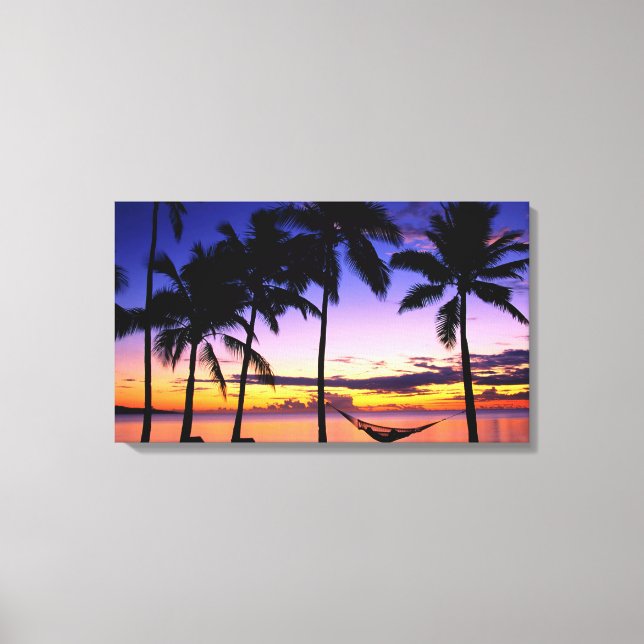 Tropical Sunset Canvastryck (Framsida)