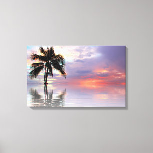 Tropical Sunset Canvastryck