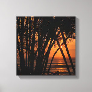 Tropical Sunset Canvastryck
