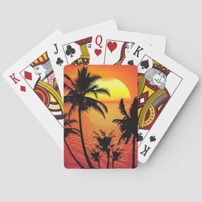 Tropical Sunset Casinokort (Baksidan)