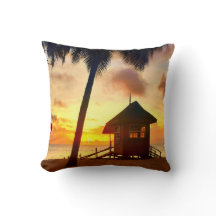 Tropical Sunset Dekorativ kudde - Beach Vibes Deco