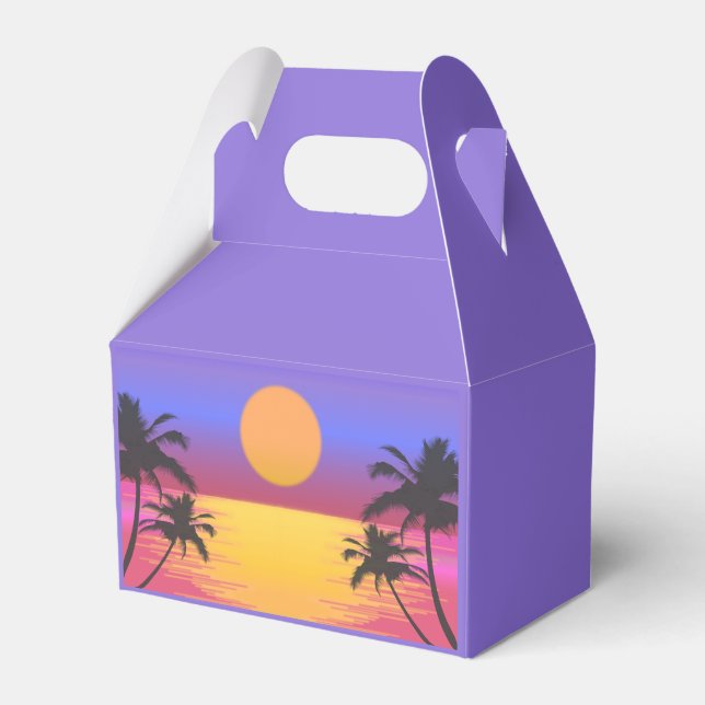 Tropical Sunset Graphic Presentaskar (Framsidan Sidan)