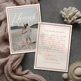 Tropical Sunset Island Beach Wedding Photo Tack Kort
