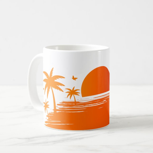 Tropical Sunset Kaffemugg (Framsida vänster)