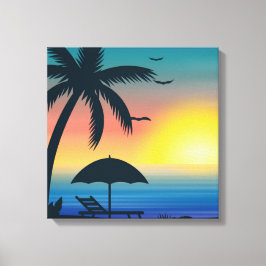 Tropical Sunset Kanvastryck