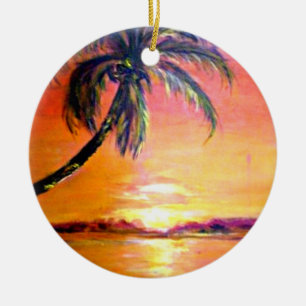 Tropical Sunset keepsaké ornament