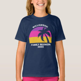Tropical Sunset Kids inom Anpassningsbarna för fam T Shirt