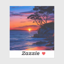 Tropical Sunset Klistermärken