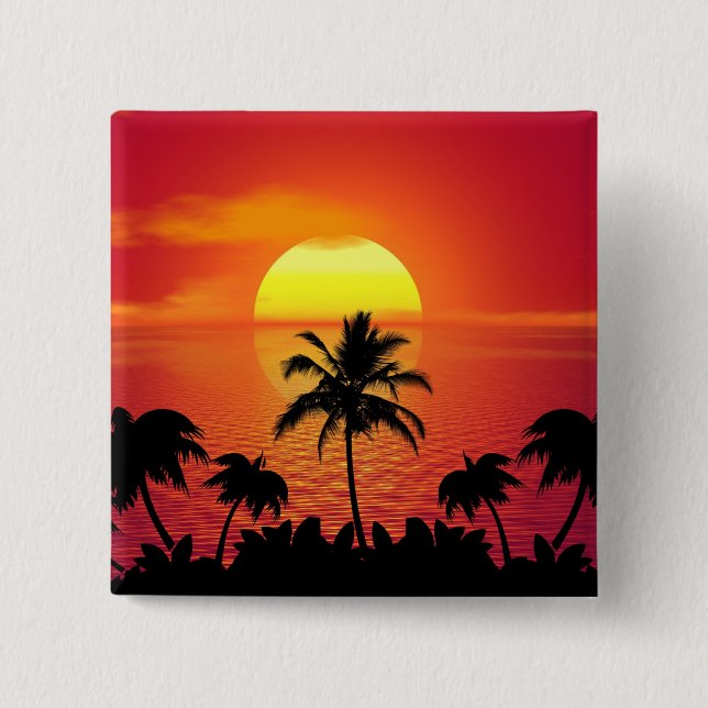 Tropical Sunset Knapp (Framsida)