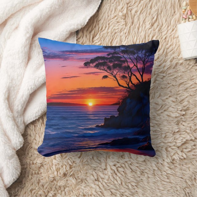 Tropical Sunset Kudde (Filt)