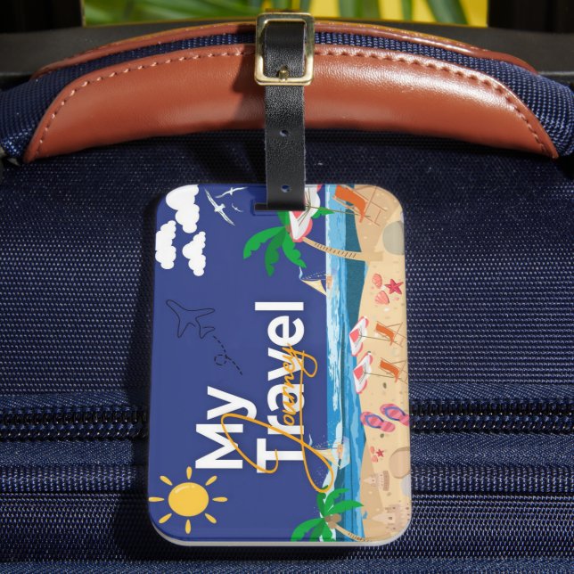Tropical Sunset Luggage Tag Bagagebricka (Framsida Insitu 2)