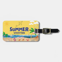 Tropical Sunset Luggage Tag Bagagebricka