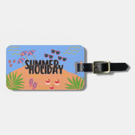 Tropical Sunset Luggage Tag Bagagebricka