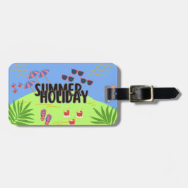 Tropical Sunset Luggage Tag Bagagebricka