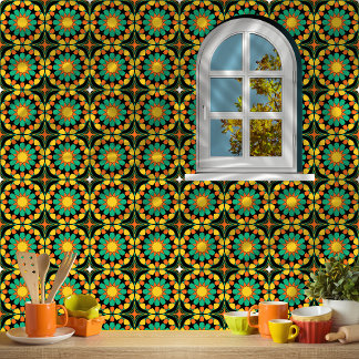 Tropical Sunset Moroccan Mosaic Mönster Kakelplatta