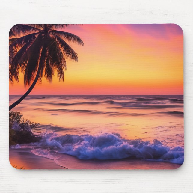 Tropical Sunset Mousepad Musmatta (Framsidan)