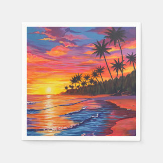 Tropical Sunset Napkins Pappersservett