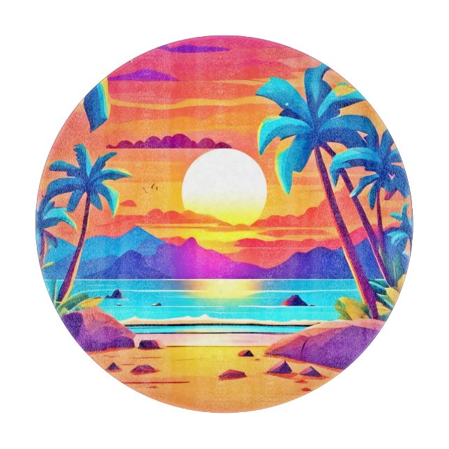 Tropical Sunset Oasis (Framsidan)