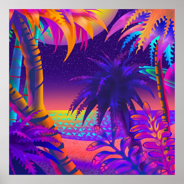 Tropical Sunset på Titan Poster (Framsidan)