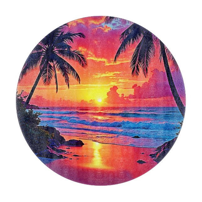 Tropical Sunset Paradise Design (Framsidan)