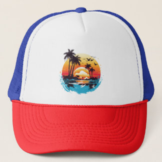 Tropical Sunset Paradise Keps