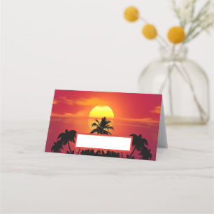 Tropical Sunset Placeringskort