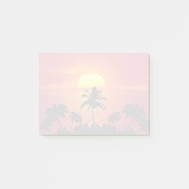 Tropical Sunset Post-it Block (Framsida)