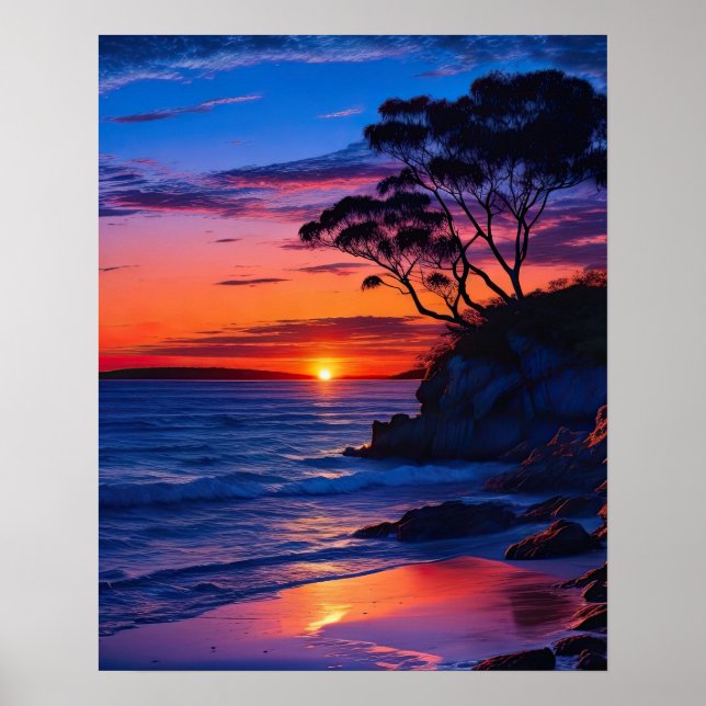 Tropical Sunset Poster (Framsidan)