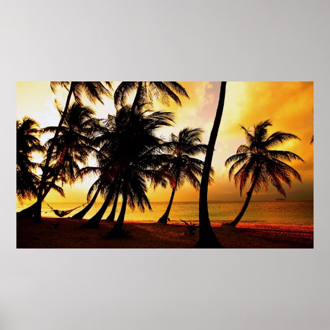 Tropical Sunset Poster (Framsidan)