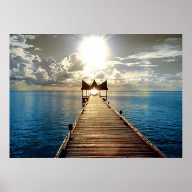 Tropical Sunset Poster stor (Framsidan)