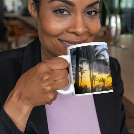 Tropical Sunset Print Mugg